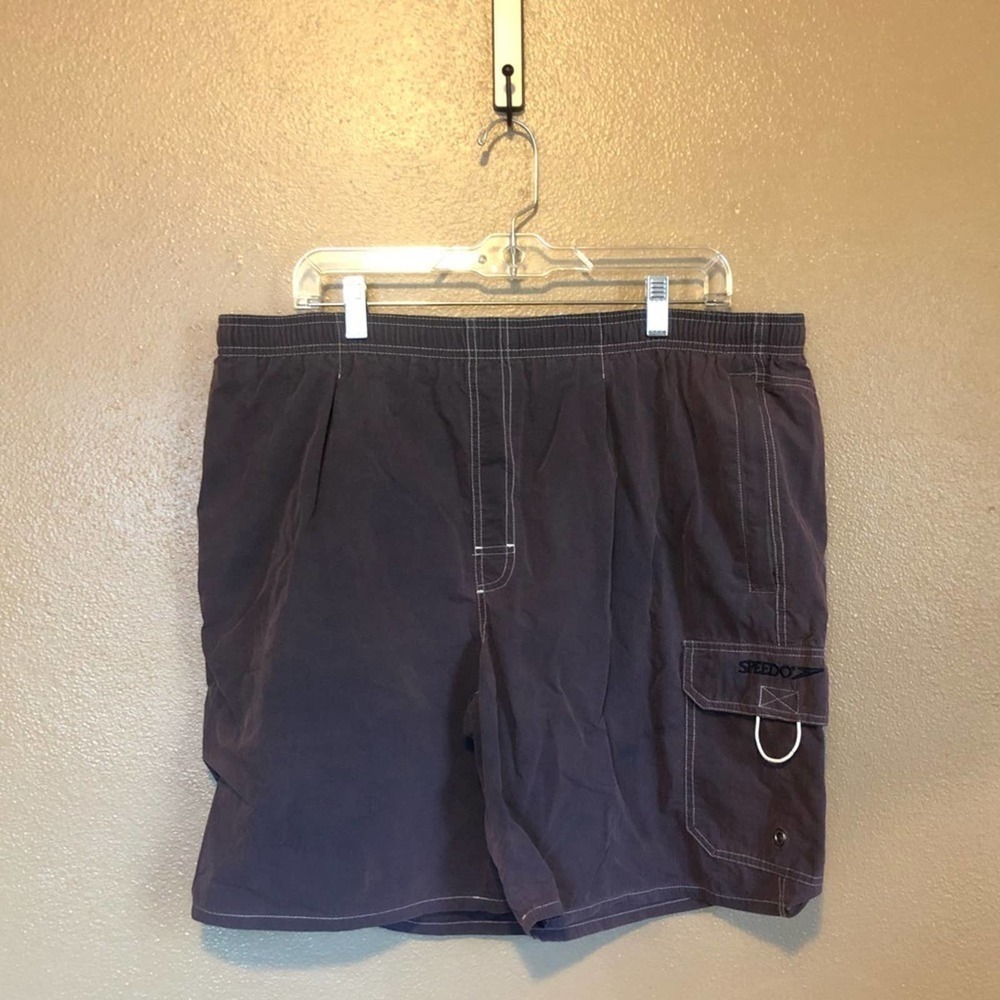 Speedo Vintage Purple Swim Trunks Size L